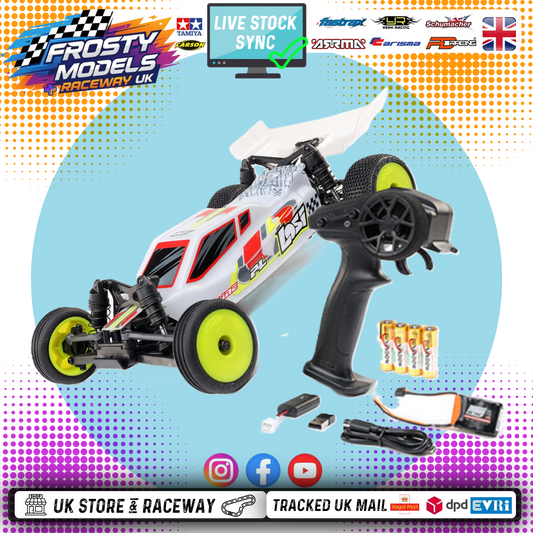 Losi - 1/24 Micro B 2WD Buggy RTR White - (Radio, Battery & Charger Included) C-LOS00007T1