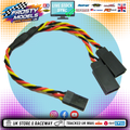 ETRONIX - 15CM 22AWG JR TWISTED Y LEAD EXTENSION WIRE - Servo Y Lead (Splitter) Use to add extra feed to fan, transponders or servos - ET0752