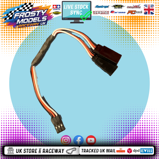 Frosty Models - Servo Y Lead (Splitter) Use to add extra feed to fan, transponders or servos