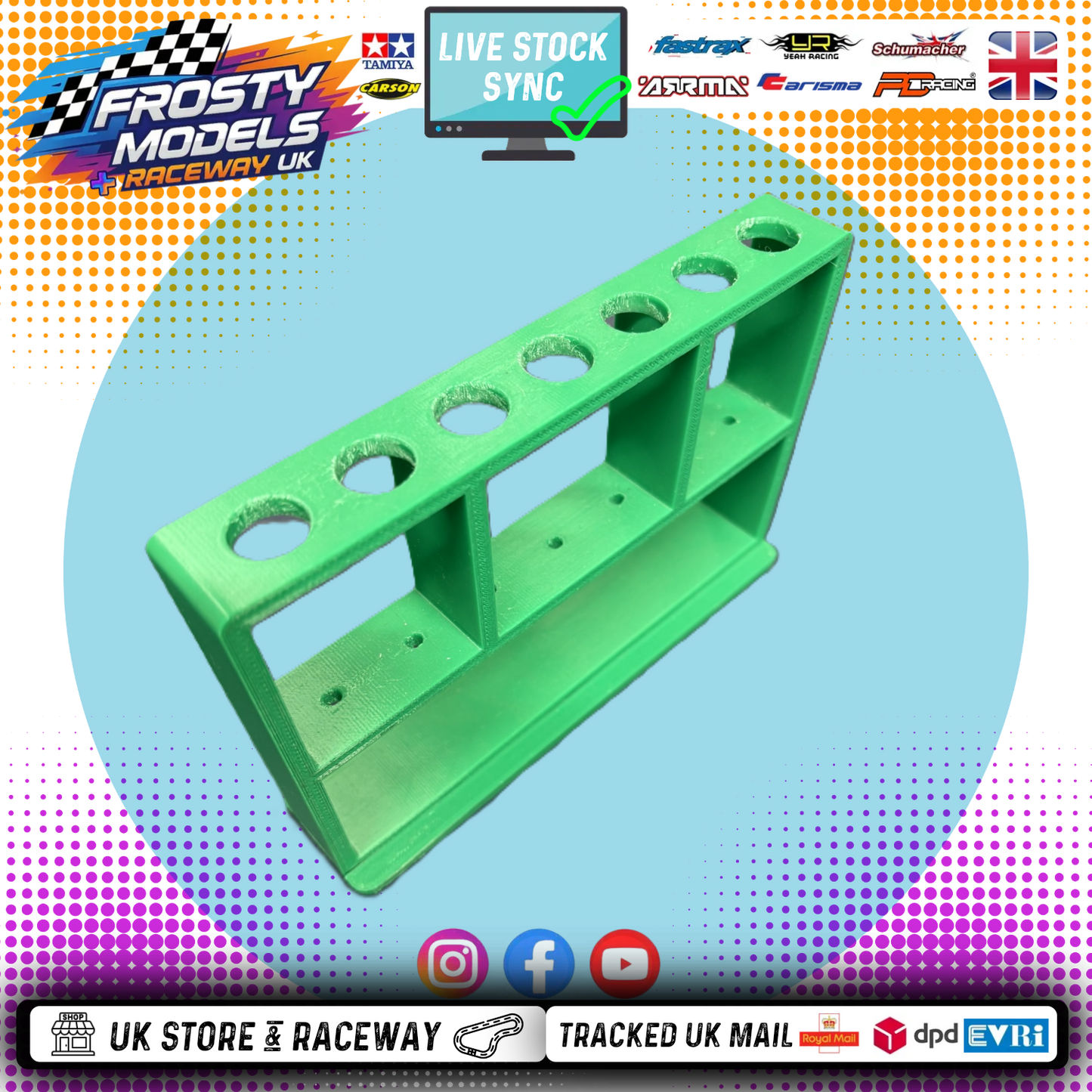 Frosty Models - Tool Stand (For Allen Drivers) - Plastic - Green