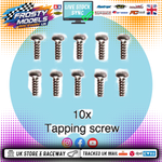 TAMIYA - (10PCS) RC 3X8MM TAPPING BUTTON HEAD SCREWS (MC1) - (FOR TT01/TT02 & OTHERS) 58271