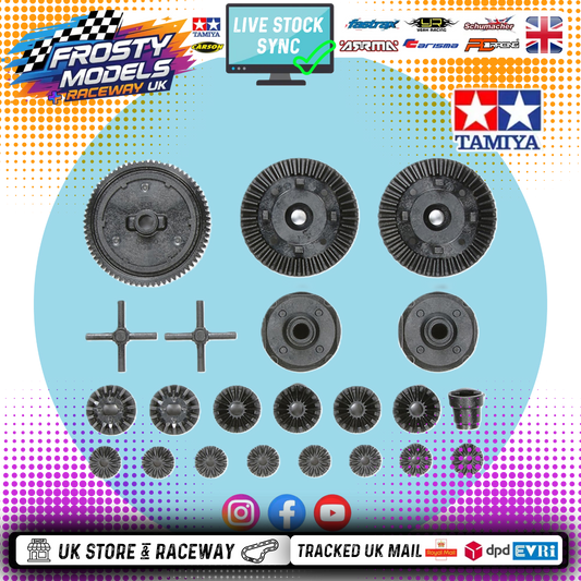 TAMIYA 51531 - TT02 - (70T SPUR GEAR + G PARTS DIFF GEARS) Stock Replacement Genuine Parts