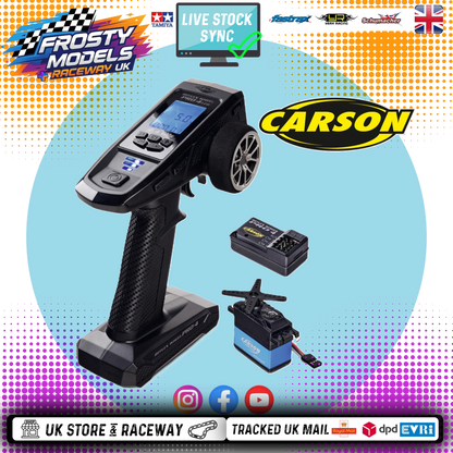 Carson - FS 4K Reflex Wheel Pro 4ch - 2.4GHz LCD Radio & Receiver & 6kg Servo  - Digital Proportional Dual Rates - C500120