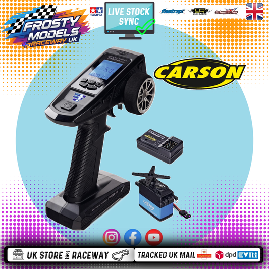 Carson - FS 4K Reflex Wheel Pro 4ch - 2.4GHz LCD Radio & Receiver & 6kg Servo  - Digital Proportional Dual Rates - C500120