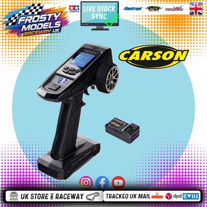 Carson - FS 4K Reflex Wheel Pro 4ch - 2.4GHz LCD Radio & Receiver - Digital Proportional Dual Rates - C500119