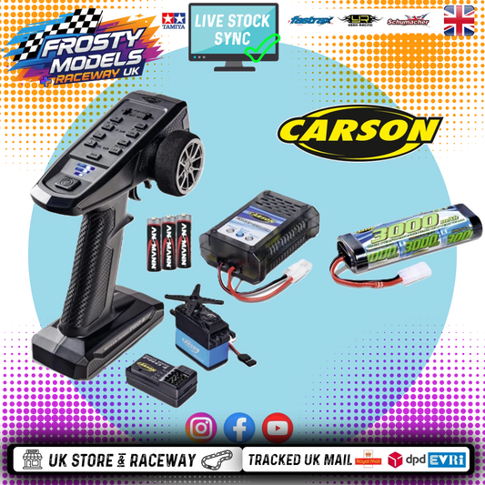 Carson - Reflex Wheel Pro 4 RTR Electric Set Combo (Fast Charger, 3000mah Nimh Battery, Servo, Handset, Receiver & AA Batteries) C500112