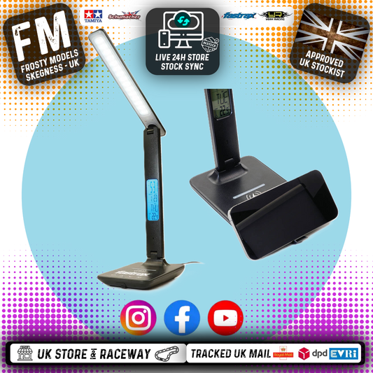 FASTRAX -  LED RC PIT LAMP LIGHT W/ wireless phone charging - UK 3-PIN - FAST400