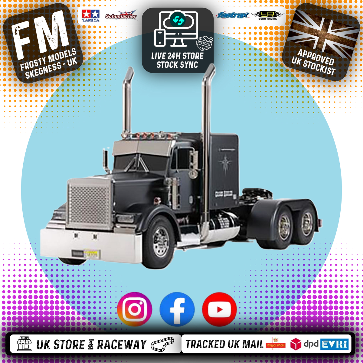TAMIYA 56356 - RC 1/14 Tractor Truck (Lorry) GRAND HAULER BLACK EDITION - Kit form