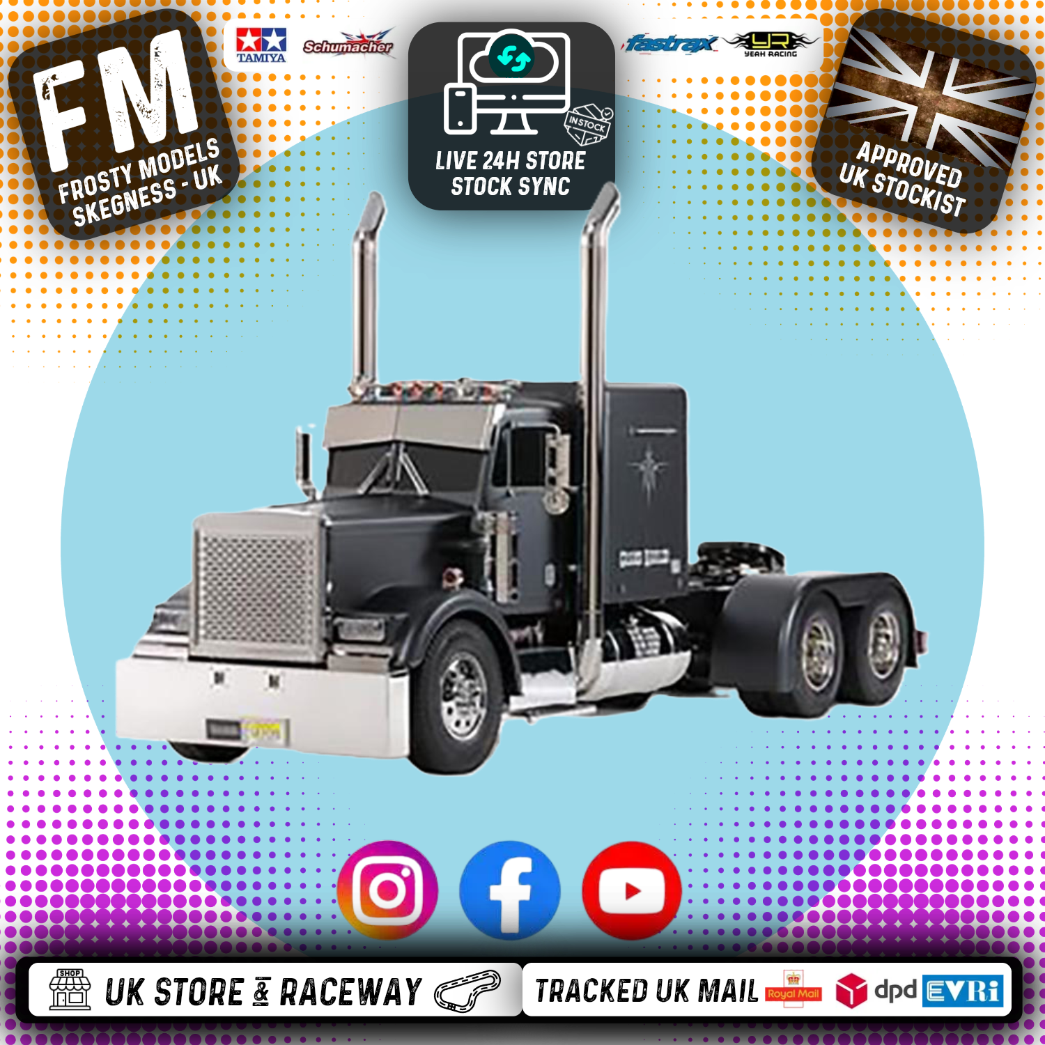 TAMIYA 56356 - RC 1/14 Tractor Truck (Lorry) GRAND HAULER BLACK EDITION - Kit form