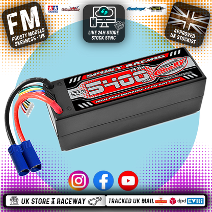 CORALLY (Fits PD Racing TK10 & TR10) 50C LIPO BATTERY 4S Lipo 5400MAH EC5 PLUG (14.8V) (RC BUGGIES & TRUCKS) - C-49145-EC5 (POWER RACING)