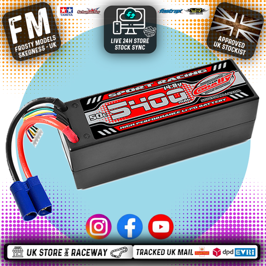 CORALLY (Fits PD Racing TK10 & TR10) 50C LIPO BATTERY 4S Lipo 5400MAH EC5 PLUG (14.8V) (RC BUGGIES & TRUCKS) - C-49145-EC5 (POWER RACING)