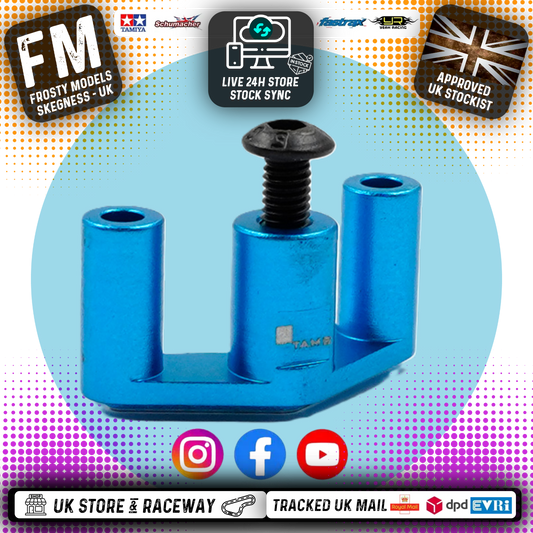 YEAH RACING - Aluminum Steering Post Mount For Tamiya MB01 BT01 - TAMB-003BU