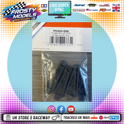 PD Racing TK16 & TR16 Spares - Front and rear upper arm set - PD303-006