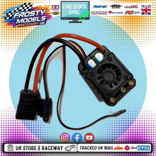 PD RACING SPARES - 1/10TH TK10 & TR10 - 120A (Programable Hobbywing 120A Sensorless Variant) ESC  ( EC5 PLUG ) - 1PCS - PD861-075