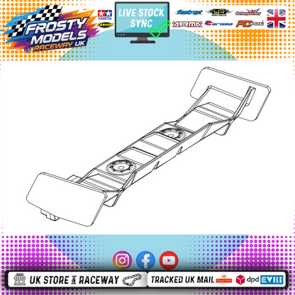 PD RACING SPARES - 1/10TH TK10 & TR10 - Tail Wing - 1PCS - PD861-057