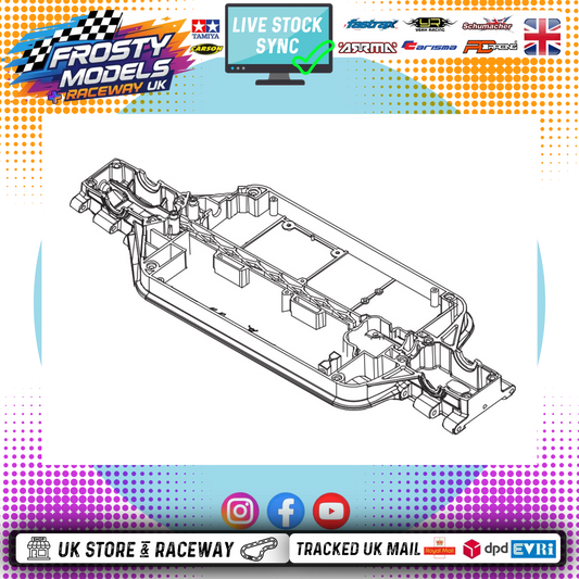 PD RACING SPARES - 1/10TH TK10 & TR10 - Chassis  1PCS - PD861-050