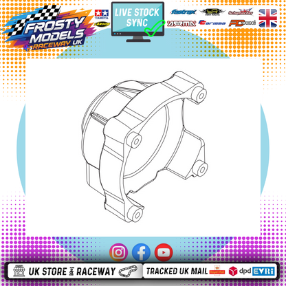 PD RACING SPARES - 1/10TH TK10 & TR10 - Gearbox Centre cover - PD861-029