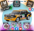 TAMIYA 58723 - Fiat 131 Abarth Rally (MF01X) RC 4WD Car Kit - (Inc's ESC & Motor - Requires Radio Set, Servo, Battery & Charger) (M-chassis)