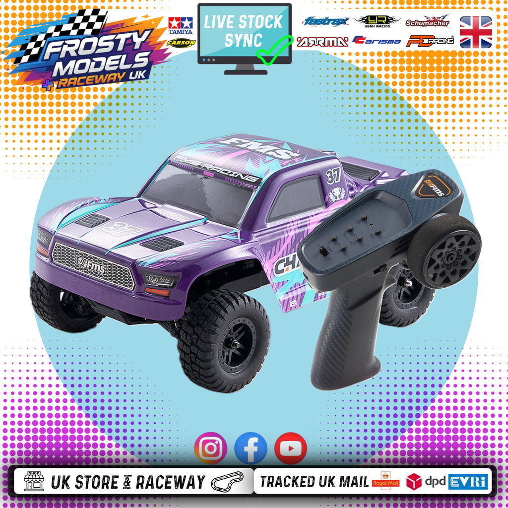 FMS - (CLEARANCE) FSC24 1/24TH CHASER TRUCK RTR - PURPLE