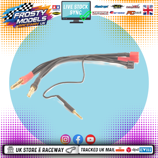 CORE RC - 4/5MM BULLET PLUG TO T DEANS BATTERY BALANCE LEAD - CR296