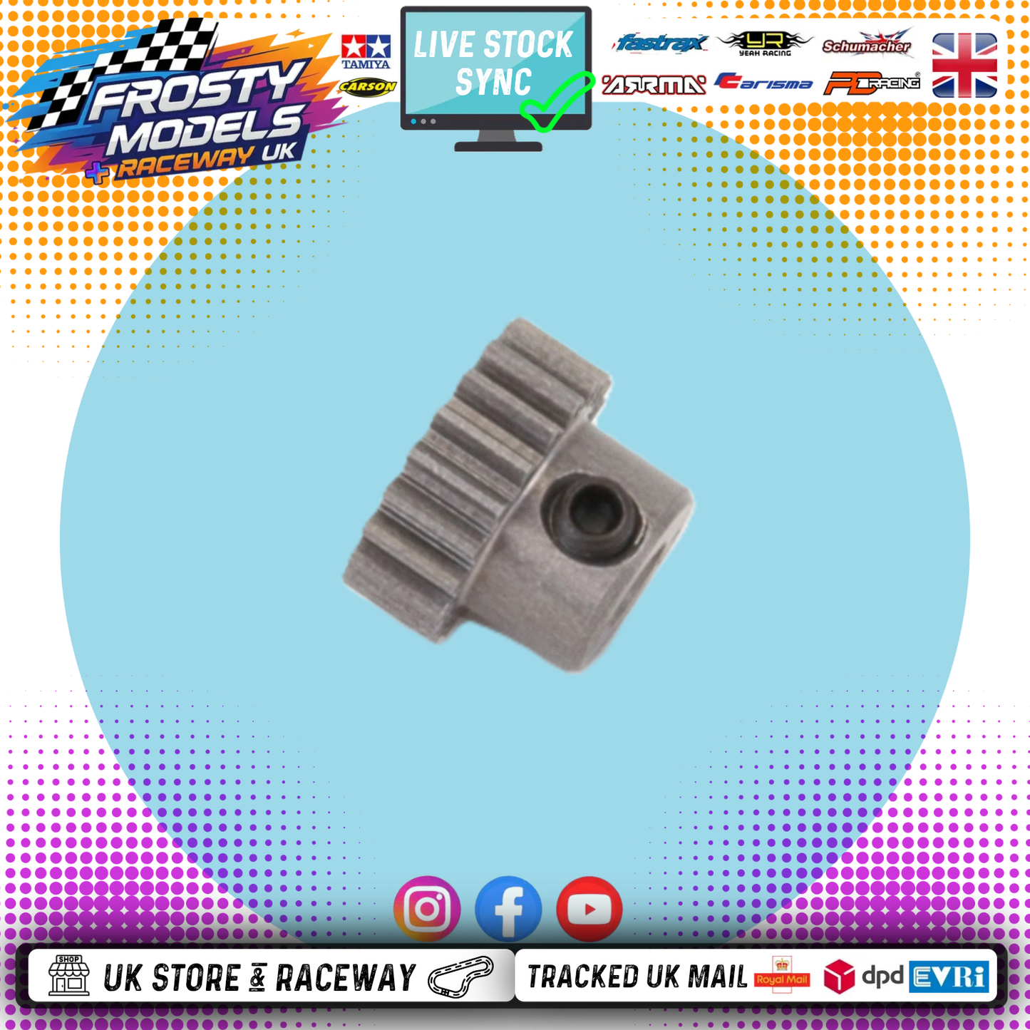 SCHUMACHER - RC CAR/BUGGY/TRUCK - MOTOR PINION - HARD ALLOY (48DP) 14-45T - MULTI LISTING