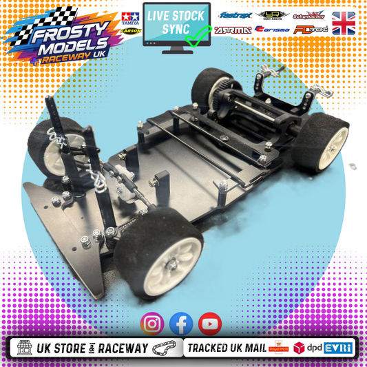 (Pre-Orders now open) KAMTEC - GT12 1/12 Mini Racer (PRO - BRUSHLESS) RC Circuit Rolling Chassis Kit (Assembled) w/Body, Wheels & Tyres