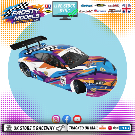 (PRE-ORDERS NOW OPEN) SupaStox GT12 1/12 Racer (Brushless Chassis) RC Circuit Rolling Chassis Kit (Assembled) w/Body, Wheels & Tyres (Copy)