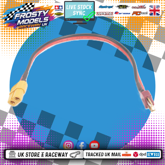 SKY RC - BATTERY CHARGER CHARGE LEAD Female XT60 to Male T-PLUG/DEANS - SK-600023-15