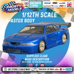 GT12 Supastox Body - Nissan Skyline- Clear Lexan - Fits 1/12 Car 205mm Wheelbase / 160mm Wide