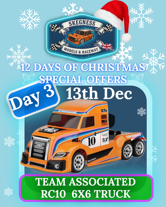 (Day 3 Xmas Offer) Pre-assembled - TEAM ASSOCIATED - RC10 6X6 AMERICAN CUSTOM SEMITRUCK KIT (Like Euro Truck - Same Size)