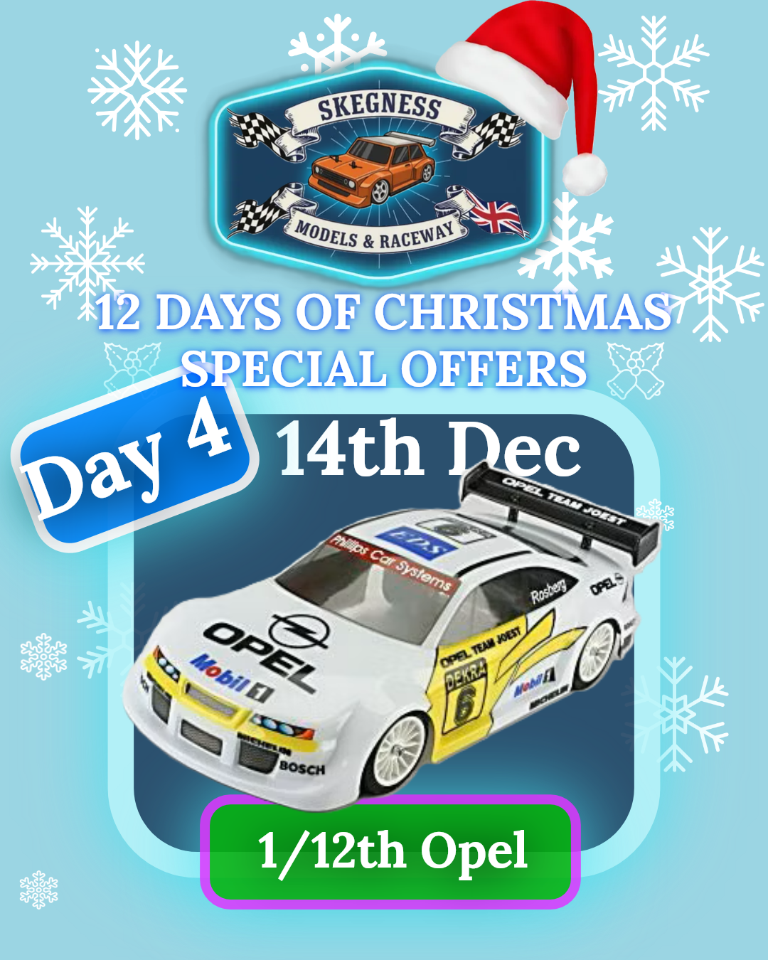 GT12 Supastox Body - Opel Calibra - Clear Lexan - Fits 1/12 Car 205mm Wheelbase / 160mm Wide