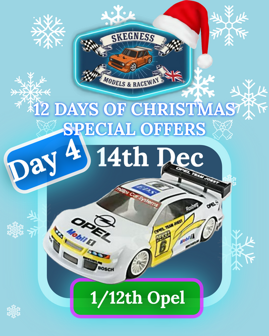 GT12 Supastox Body - Opel Calibra - Clear Lexan - Fits 1/12 Car 205mm Wheelbase / 160mm Wide