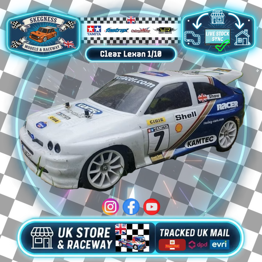 1/10 Scale 190mm wide / 256mm Ford Escort - Cosworth Body Shell Decal Lexan