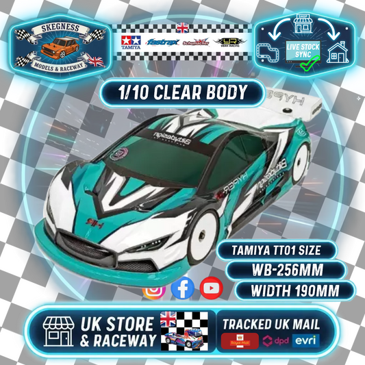 BITTY DESIGN - HYPER-HR 1/10 TC BODY SHELL 190MM - LW - NOT PAINTED - BDTC-190HYPHR