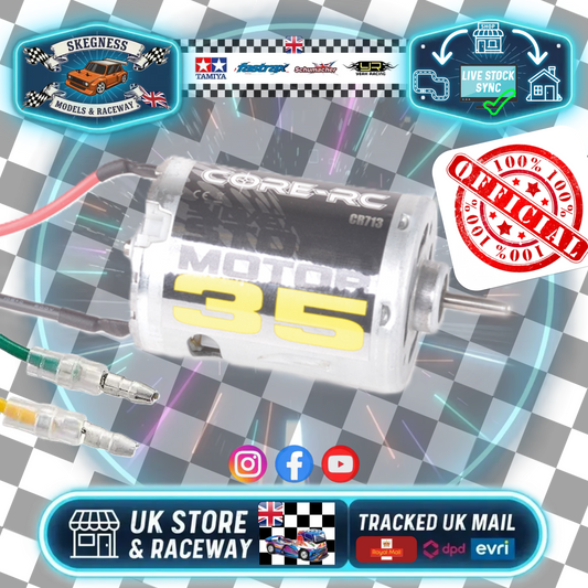 CORE RC - 35 TURN (FANNED) SILVER TIN CAN BRUSHED 1/10 CRAWLER 540 MOTOR - CR713