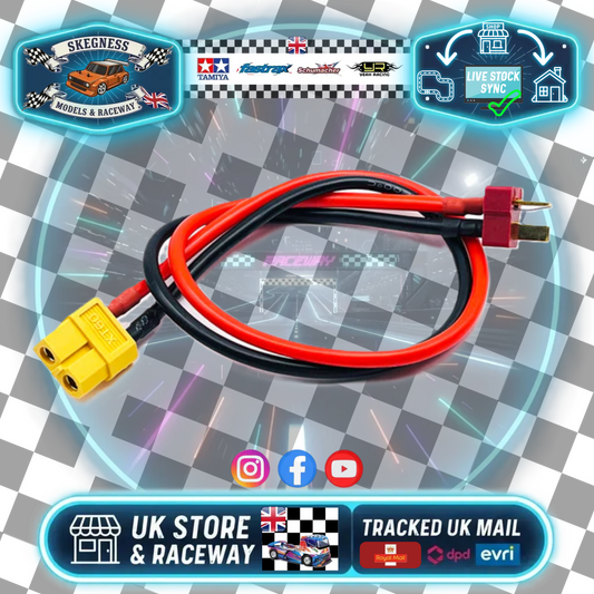 SKY RC - BATTERY CHARGER CHARGE LEAD Female XT60 to Male T-PLUG/DEANS - SK-600023-15