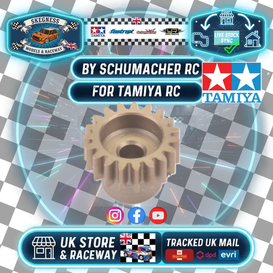 Tamiya Fitment - RC MOTOR PINION - STEEL ALLOY (0.6 MOD) 16-24T FOR TAMIYA/FTX - MULTI LISTING (Schumacher Branded)