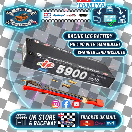 Intellect - LiPo Racing LiHV 5900mAh 2S 19.5mm Stick 7.6v (for 1/10 Cars & Buggies) IPCM2S5900MC3