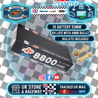 Intellect - LiPo LiHV 8800mAh 1S Battery 3.8V (L93xW47xH18.5mm Shorty) IPAR1S8800MC3