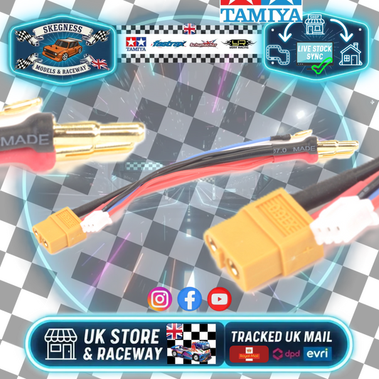 MK - RC CAR/BUGGY CHARGE XT60 LEAD TO Bullet 4/5MM & 2MM BALANCE 2S - MK2957