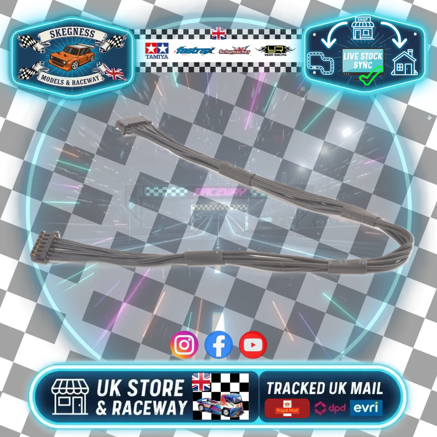 CORE RC - BRUSHLESS MOTOR SENSOR WIRE - 180MM SUPER FLEX 26GA SILICONE - CR759