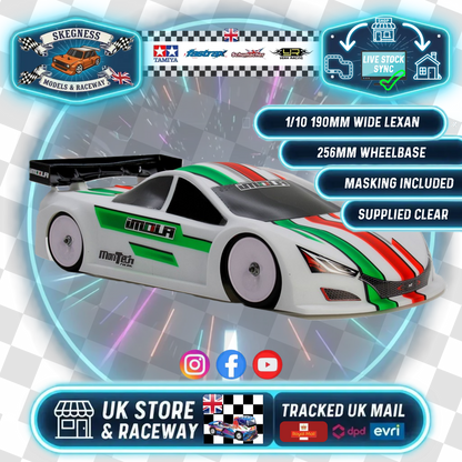 MONTECH - IMOLA - RC CAR BODY 1/10 TC (STD) 190MM (256mm wheelbase) - MT021001