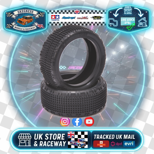 SCHUMACHER - Shard - 1/10 4WD Buggy Tires / Tyres - Front - Yellow - U6907