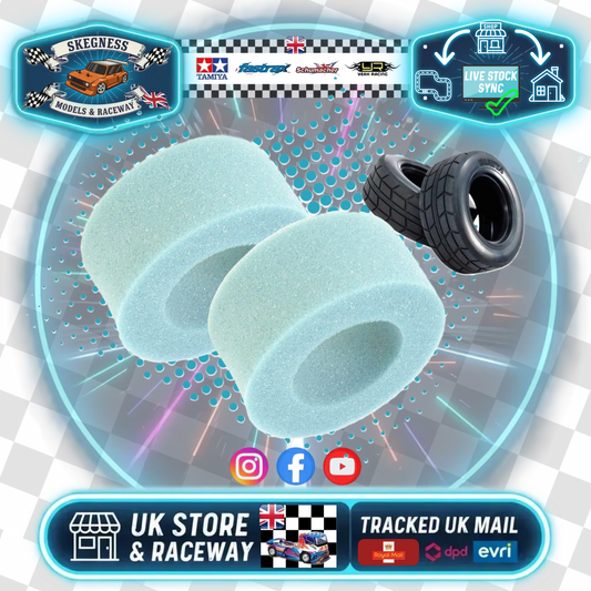 U6747 - TT01E EURO TRUCK (or Buggy) FOAM TIRE/TYRE INSERTS (TUBBY MEDIUM) 2pcs (USE FRONT on Euro Trucks)