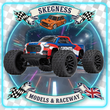 ARRMA - 1/18 GRANITE GROM MEGA Brushed 4X4 MT RTR with Battery & Charger (Blue) C-ARA2102T1