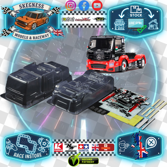 TAMIYA 51654 - MERCEDES BENZ MP4 - 1/14 FULL EURO TRUCK BODY SET (w/H PARTS/STICKER & FIXINGS)