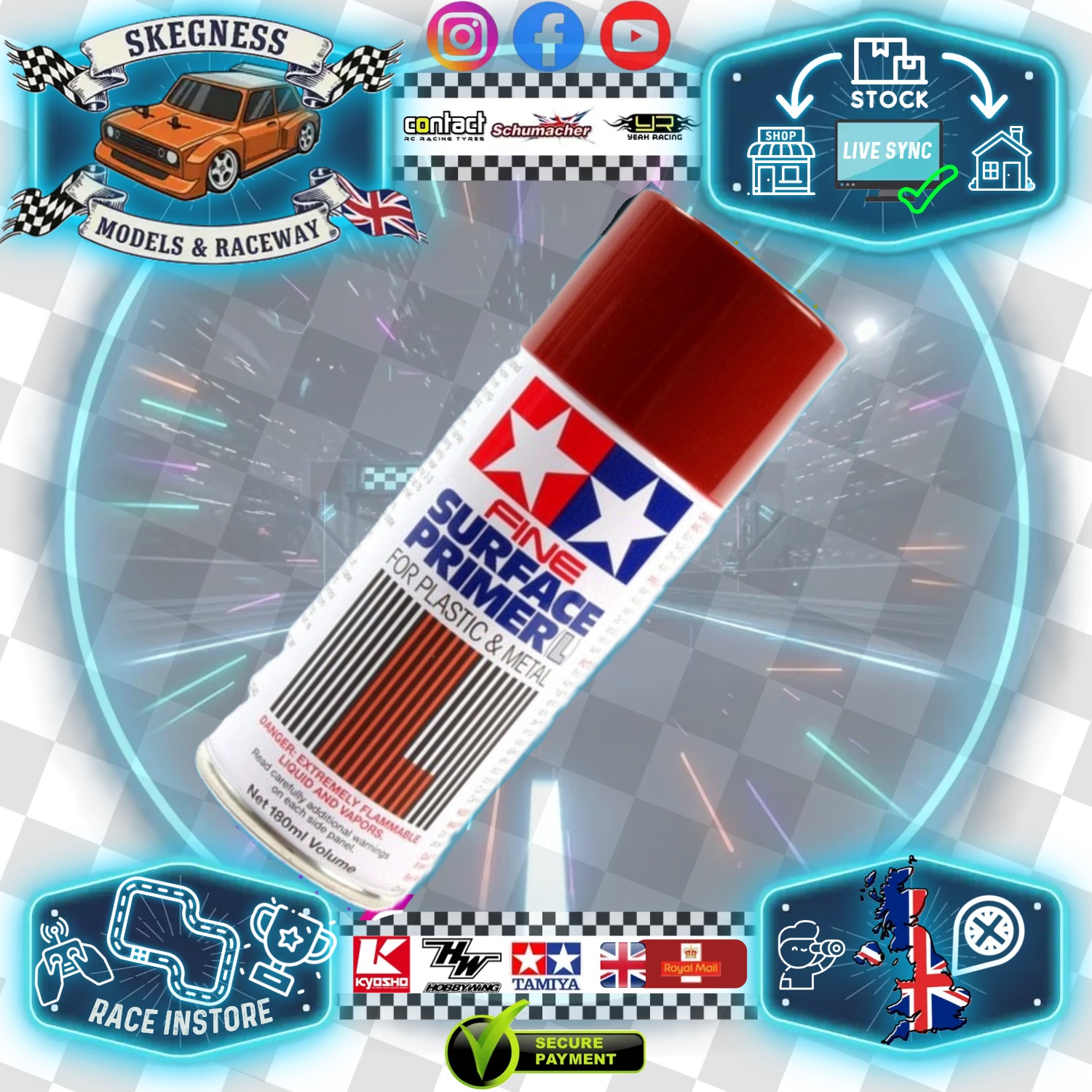 Tamiya - Fine Surface Primer (weathering Paint) Oxide Red L (180ml) - 87160
