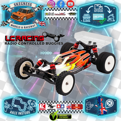LC Racing – BHC-1 – (Black) 1/14 scale 2wd entry level buggy – Assembled Rolling Chassis - Needs all electrics