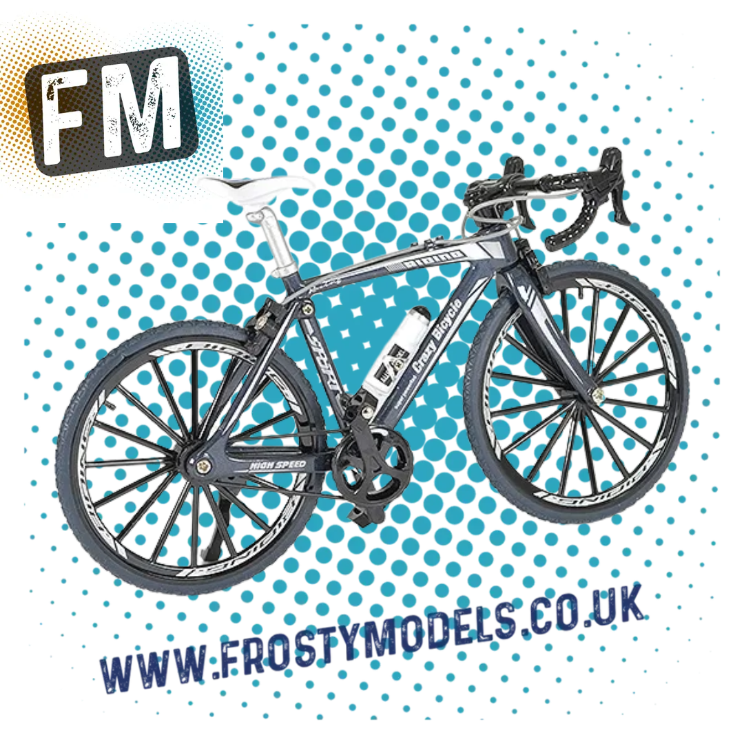 1/10 SCALE - FASTRAX STATIC ROAD BIKE 20X12CM - BLACK - FAST2388BK