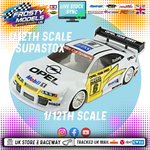 GT12 Supastox Body - Opel Calibra - Clear Lexan - Fits 1/12 Car 205mm Wheelbase / 160mm Wide